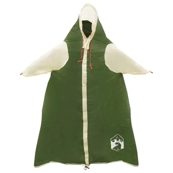 2-in-1 vihmakeep-poncho ja varjualune kapuutsiga, roheline, 262 x 126 x 130 cm – 2