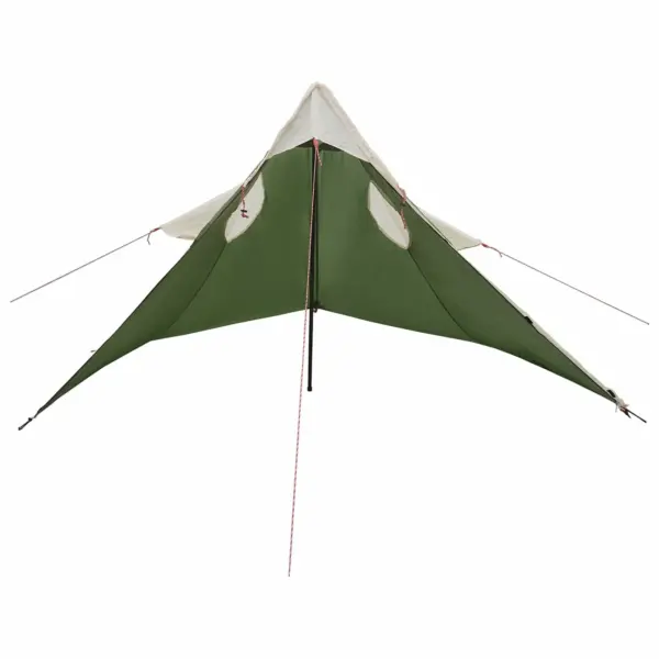 2-in-1 vihmakeep-poncho ja varjualune kapuutsiga, roheline, 262 x 126 x 130 cm – 4