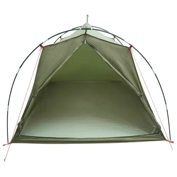 2-inimese tunnelitelk, oliiviroheline, 185T polüester PU-kattega, 210 x 130 x 108 cm – 3