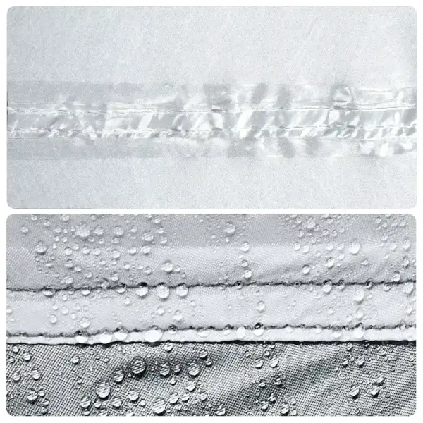 2-kohaline kuppelmatkatelk pimendava valge kangaga, kiirvabastussüsteemiga, 210 x 150 x 130 cm – 13