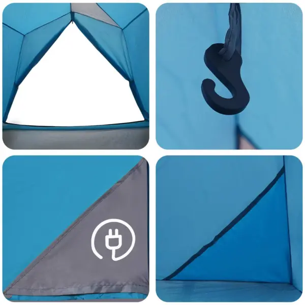 Veekindel 2-kohaline tunnelitelk, sinine 185T polüester, 210 x 130 x 108 cm – 9