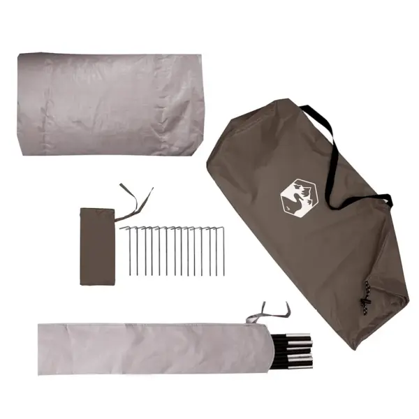 Veekindel matkatelk 2 inimesele, pruun, Scout-kuju, E-port, 200 x 124 x 98 cm – 13