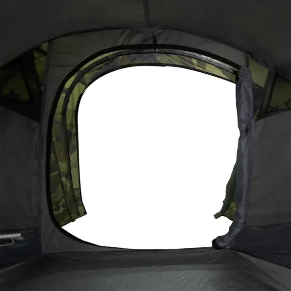 2-kohaline tunneltelk matkamiseks, kamuflaaž, veekindel, 272 x 133 x 100 cm – 11