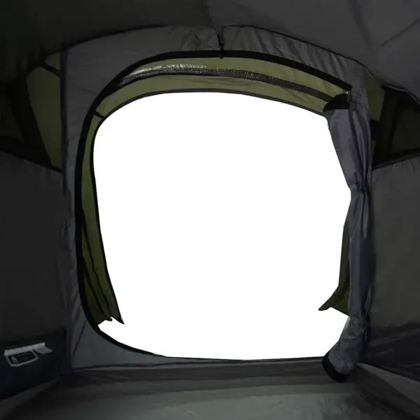 Veekindel 2-kohaline tunneltelk, oliiviroheline, PU-kattega polüester, 272 x 133 x 100 cm – 11