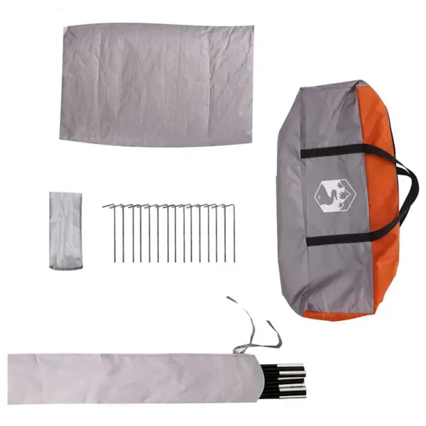 4-kohaline kuplitelk E-Porti ja ventilatsiooniga, hall/oranž, 505 x 450 x 248 cm – 10
