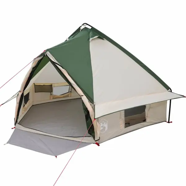 4-kohaline teepee telk, roheline/hall, 388 x 320 x 169 cm – 2