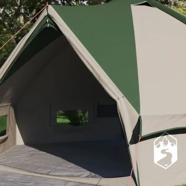 4-kohaline teepee telk, roheline/hall, 388 x 320 x 169 cm – 3