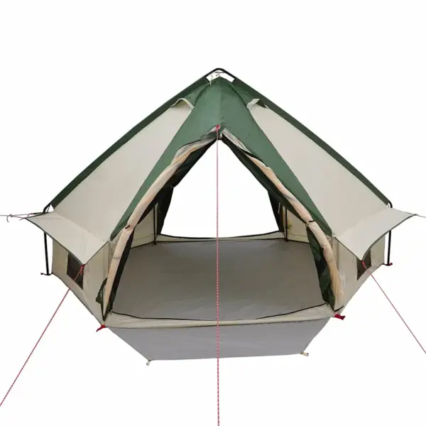 4-kohaline teepee telk, roheline/hall, 388 x 320 x 169 cm – 5