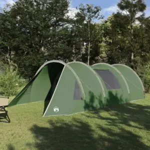 4-kohaline tunnelitelk verandaga, roheline-valge, 778 x 356 x 210 cm