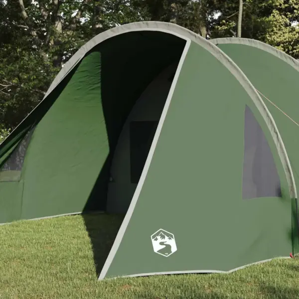 4-kohaline tunnelitelk verandaga, roheline-valge, 778 x 356 x 210 cm – 3