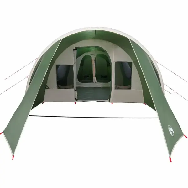 4-kohaline tunnelitelk verandaga, roheline-valge, 778 x 356 x 210 cm – 5