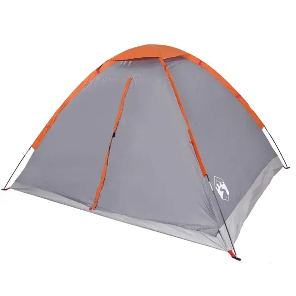 Veekindel matkatelk 4 inimesele, kuppeltelk, hall ja oranž, 240 x 210 x 126/132 cm – 6