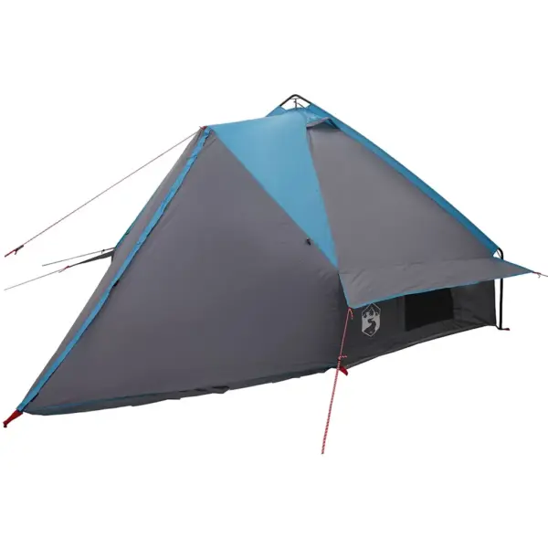 6-kohaline teepee telk, sinine ja hall, 431 x 366 x 185 cm, 185T polüester – 4