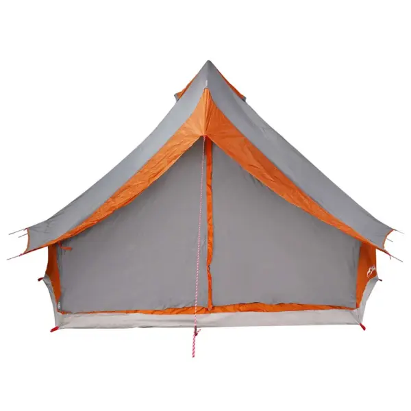 8-kohaline tipi pere telk varikatusega, hall ja oranž, taft, 400 x 346 x 250 cm – 11