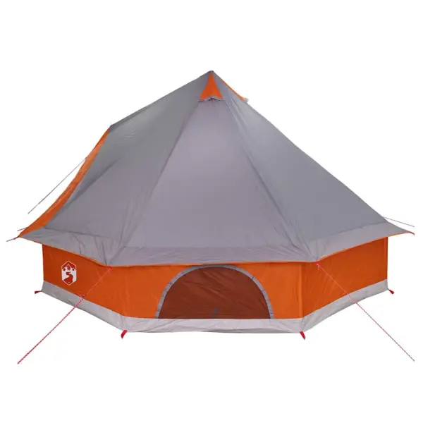 8-kohaline tipi pere telk varikatusega, hall ja oranž, taft, 400 x 346 x 250 cm – 5