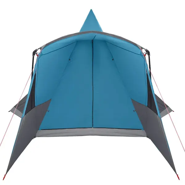 8-kohaline teepee telk katusega, sinine 185T polüester, 720 x 465 x 295 cm – 6