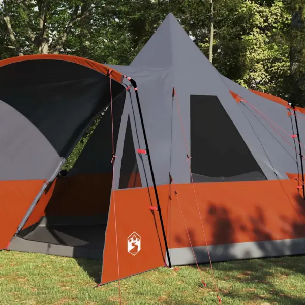8-kohaline teepee-telk, hall ja oranž, 720 x 465 x 295 cm – 3