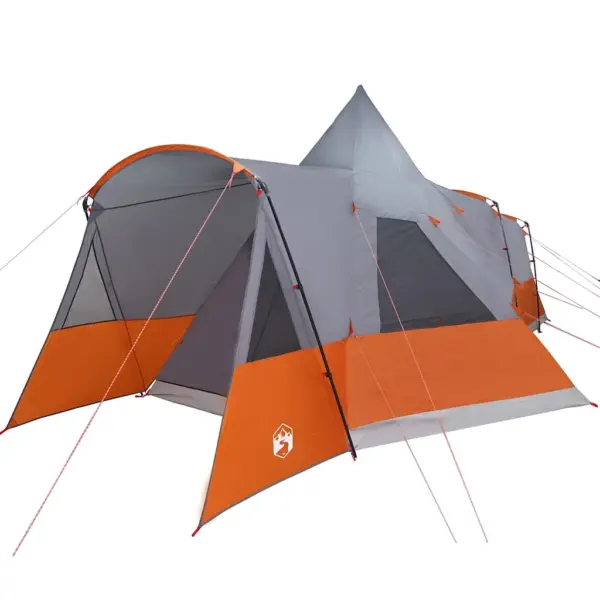 8-kohaline teepee-telk, hall ja oranž, 720 x 465 x 295 cm – 4