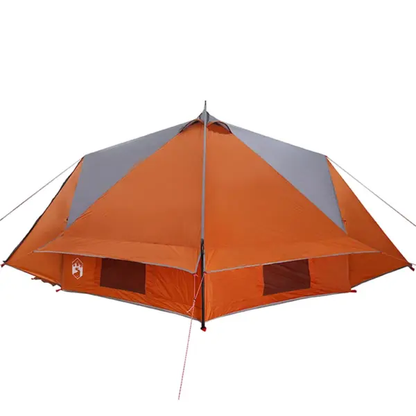8-kohaline tipitelk halli ja oranži 185T polüestrist, 490 x 410 x 210 cm – 6