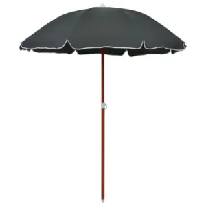 Aia päikesevari UV- ja veekindla kangaga, antratsiithall, 155 cm