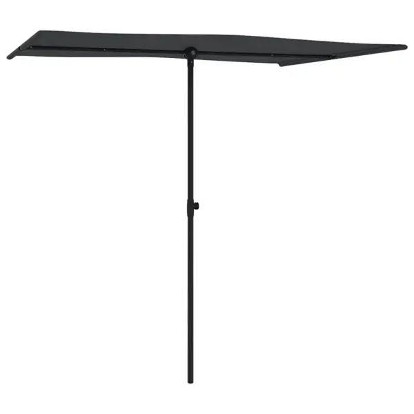 Lame aia päikesevari alumiiniumpostiga, 200 x 150 cm, must – 3