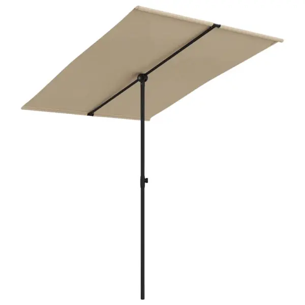 Lame aia päikesevari alumiiniumpostiga, pruunikashall, 200 x 150 cm – 2