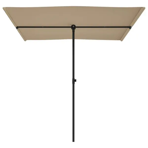 Lame aia päikesevari alumiiniumpostiga, pruunikashall, 200 x 150 cm – 4