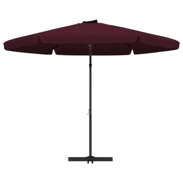 Aia päikesevari vändamehhanismiga, 300 cm, bordoopunane, teraspostiga ristalusel - 4