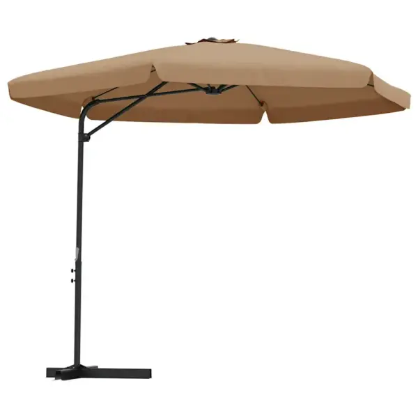 Aia päikesevari ristalusega, pruunikashall, 300 cm, teraspostiga - 2