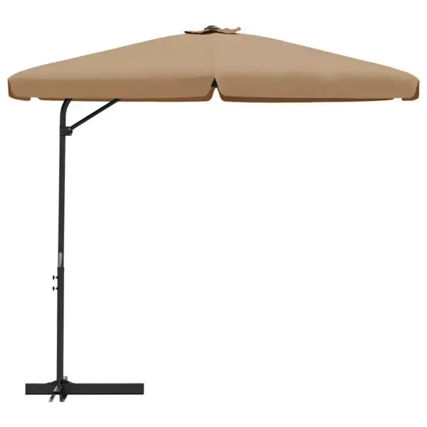 Aia päikesevari ristalusega, pruunikashall, 300 cm, teraspostiga - 3