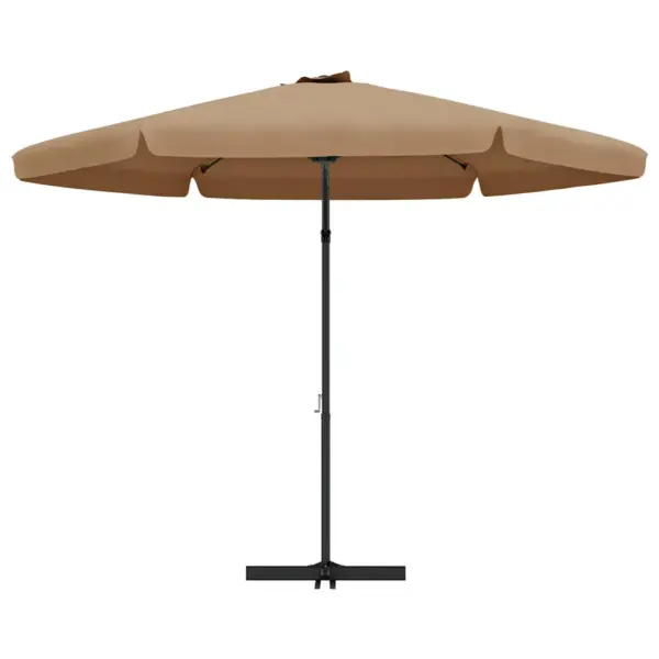Aia päikesevari ristalusega, pruunikashall, 300 cm, teraspostiga - 4