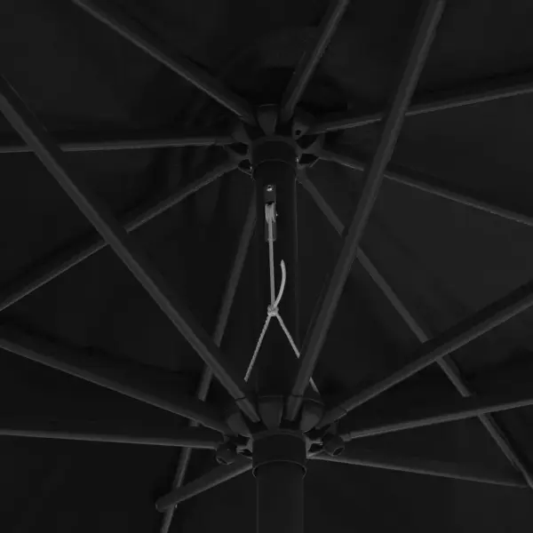 Aia päikesevari vändamehhanismi ja õhuventilatsiooniga, 390 cm, must - 5