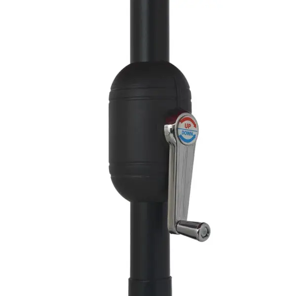 Aia päikesevari 390 cm, terrakota polüesterkangas, metallpostiga – 6