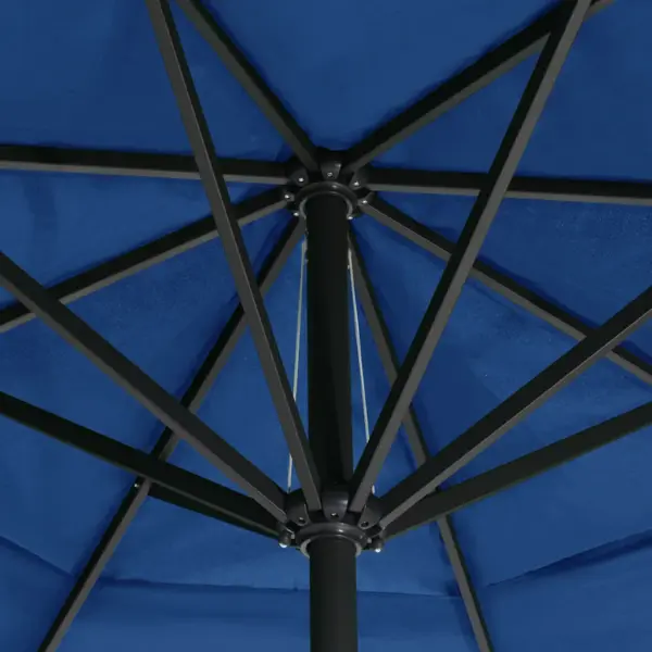 Aia päikesevari alumiiniumpostiga, taevasinine, 600 cm - 5