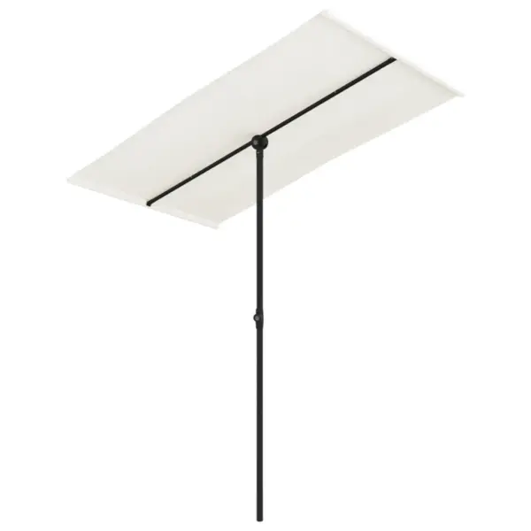 Aia päikesevari alumiiniumpostiga, reguleeritav, liivabeež, 180 x 110 cm – 2
