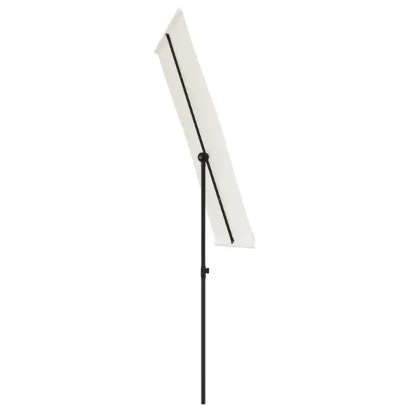 Aia päikesevari alumiiniumpostiga, reguleeritav, liivabeež, 180 x 110 cm – 5