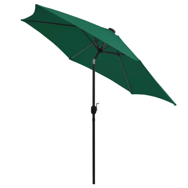 Roheline aia päikesevari LED-valgustusega, 300 cm, alumiiniumpostiga – 4