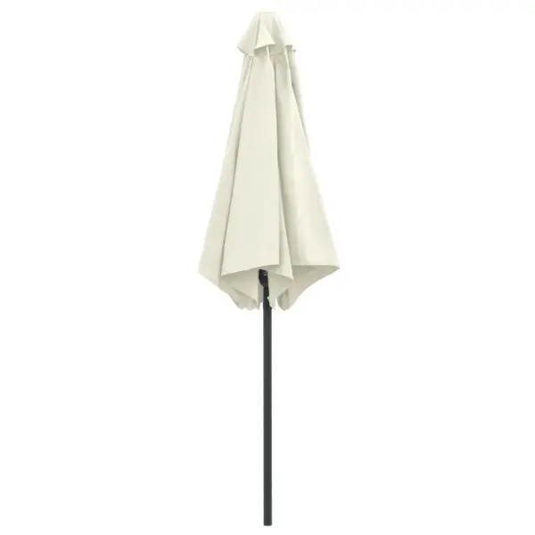 Aia päikesevari alumiiniumpostiga ja vändamehhanismiga, liivabeež, 270 cm - 4