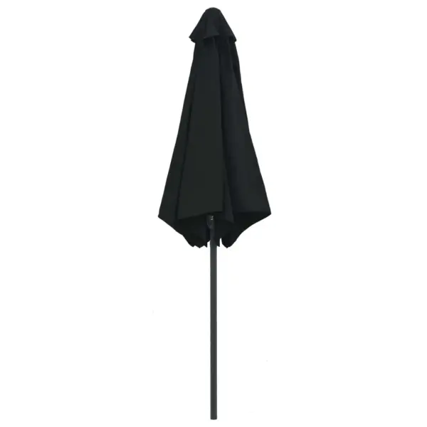 Aia päikesevari vändaga, must, 270 cm alumiiniumpostiga - 4