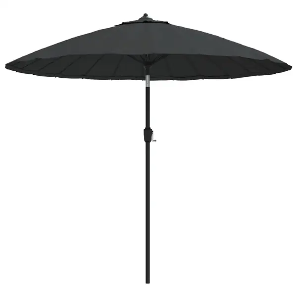Aiapäikesevari vändasüsteemiga, alumiiniumpostiga, 270 cm, antratsiithall - 2
