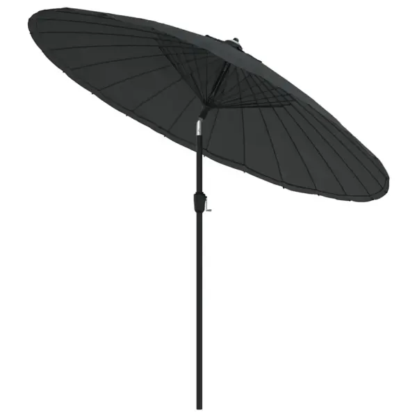 Aiapäikesevari vändasüsteemiga, alumiiniumpostiga, 270 cm, antratsiithall - 3