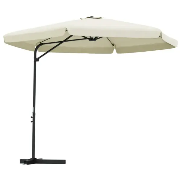 Aiapäikesevari vändamehhanismiga, liivabeež, 300 cm, teraspostiga – 2