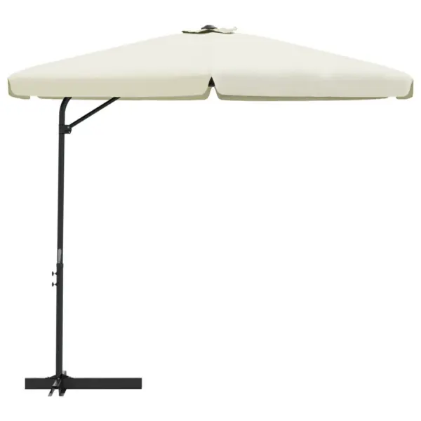 Aiapäikesevari vändamehhanismiga, liivabeež, 300 cm, teraspostiga – 3