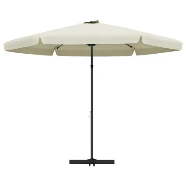 Aiapäikesevari vändamehhanismiga, liivabeež, 300 cm, teraspostiga – 4