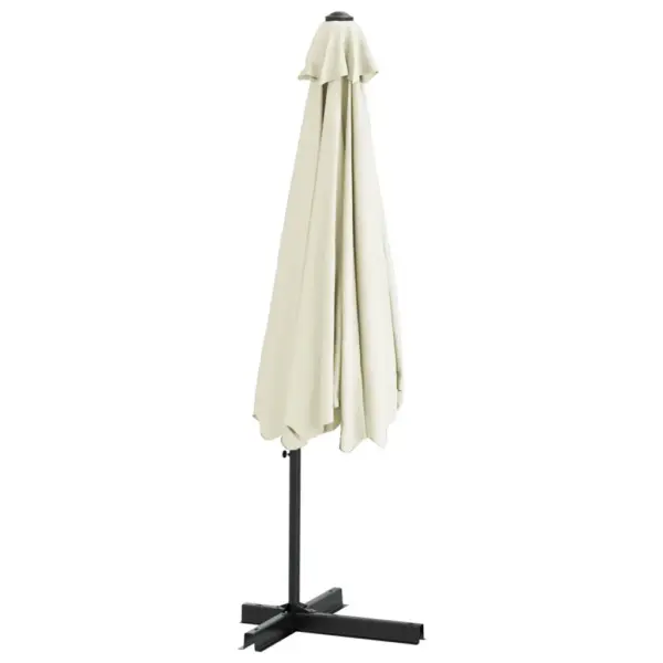 Aiapäikesevari vändamehhanismiga, liivabeež, 300 cm, teraspostiga – 5
