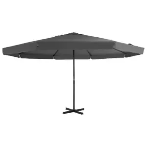 Aiapäikesevari alumiiniumpostiga, 500 cm, antratsiithall