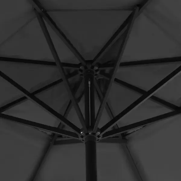 Aiapäikesevari alumiiniumpostiga, 500 cm, antratsiithall - 4