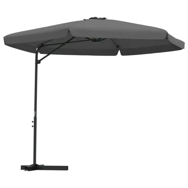 UV-kindel aiapäikesevari teraspostiga, 300 cm, antratsiithall – 2