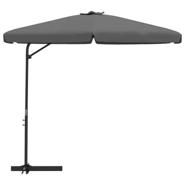 UV-kindel aiapäikesevari teraspostiga, 300 cm, antratsiithall – 3