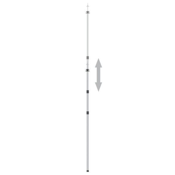 Alumiiniumist teleskoopvaiad presentkatete ja telkide jaoks, 2 tk, 102–260 cm – 5